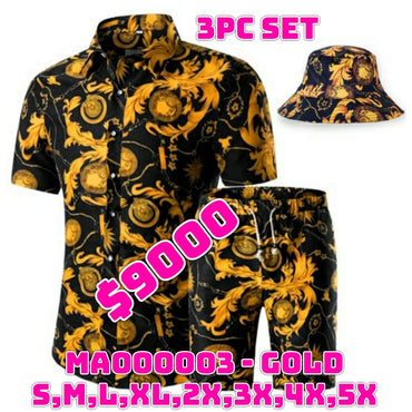 MA000003 - 3 pc matching suits - GOLD