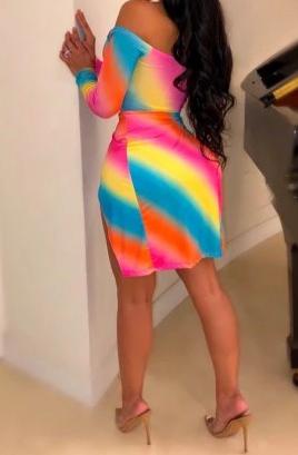 Rainbow Multi-Color Dress