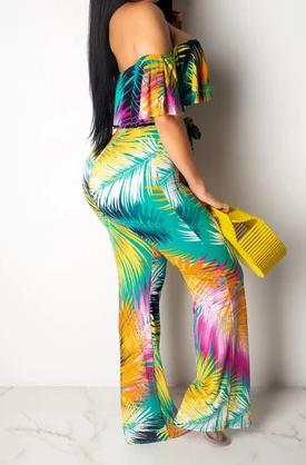 Show Off The Girls Green Jumpsuit