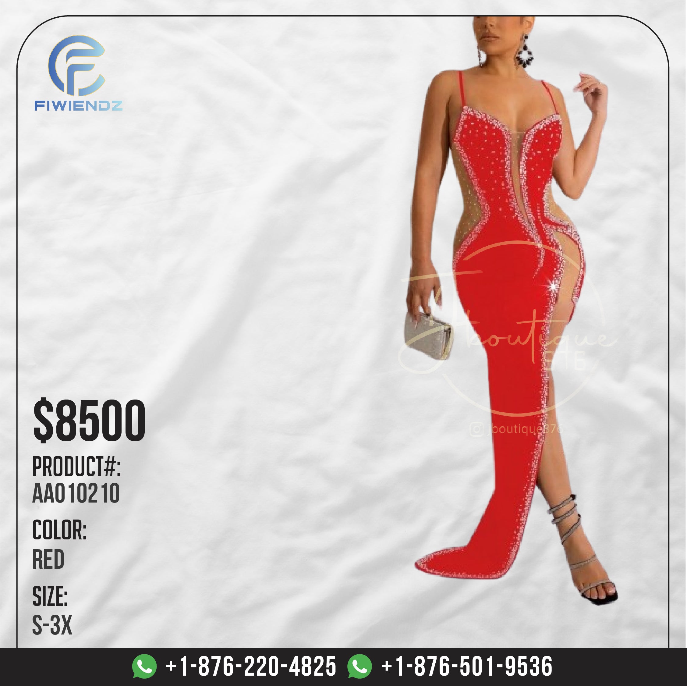 Dresses - JBAA010210 - Red