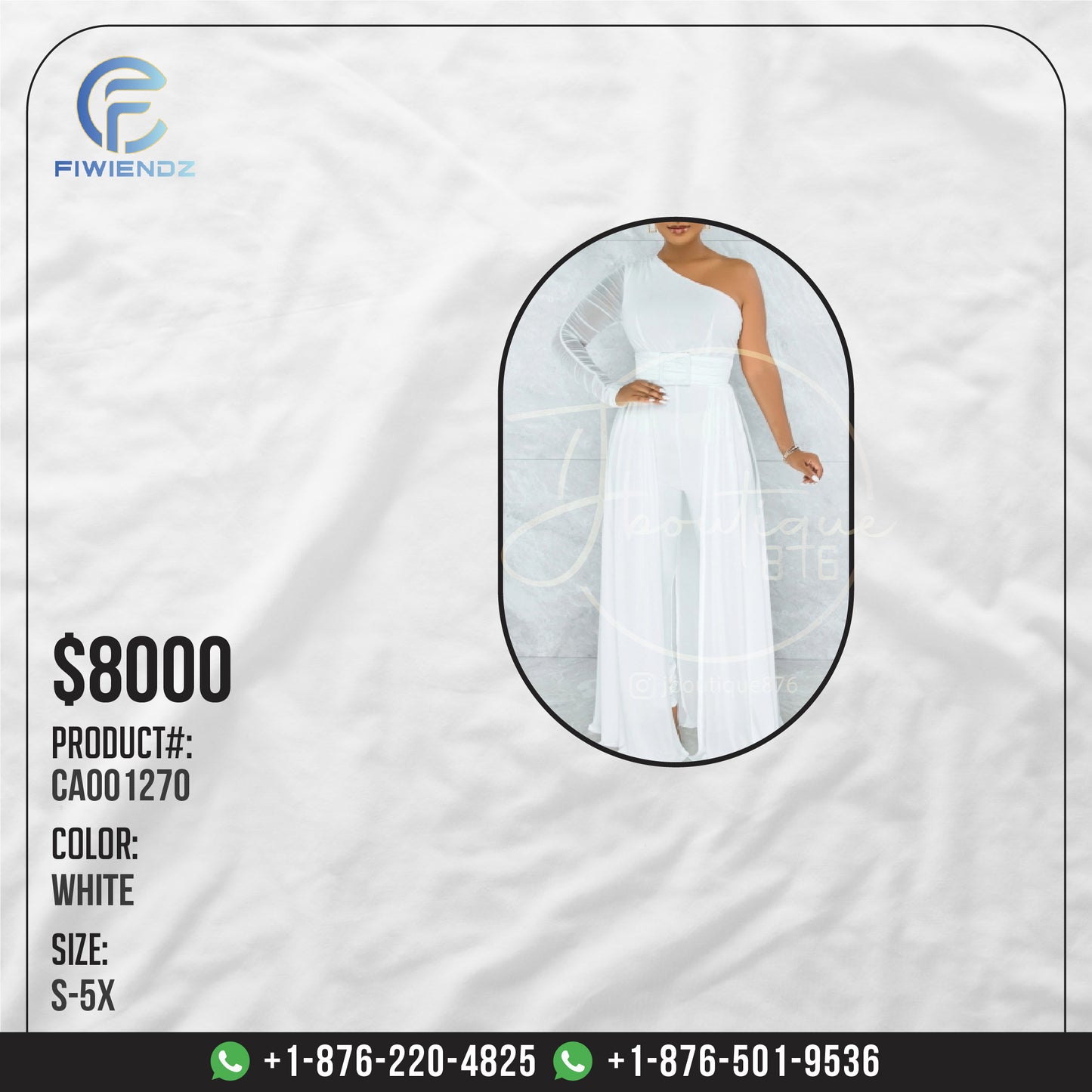 Jumpsuits/Rompers - JBCA001270 - White