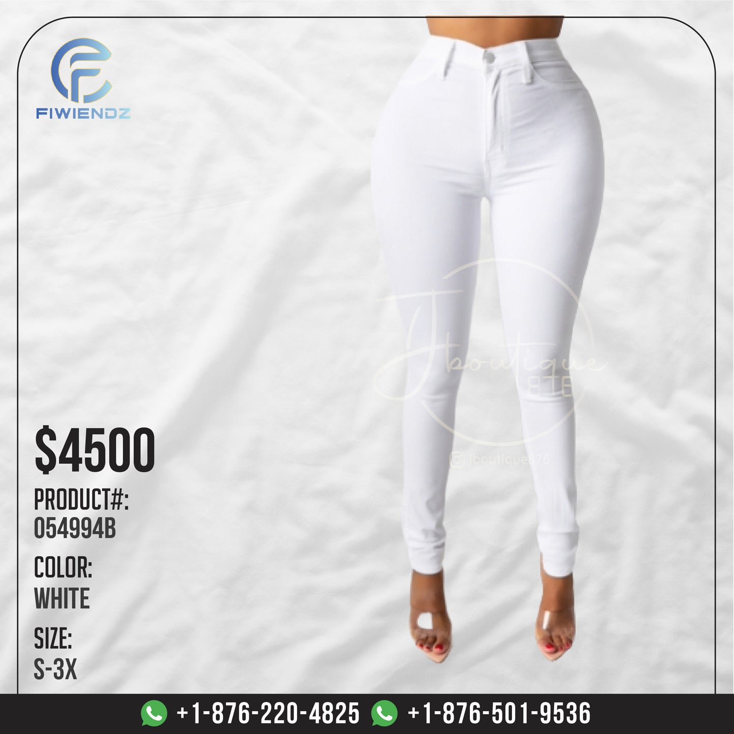 Bottoms - JB054994B - White