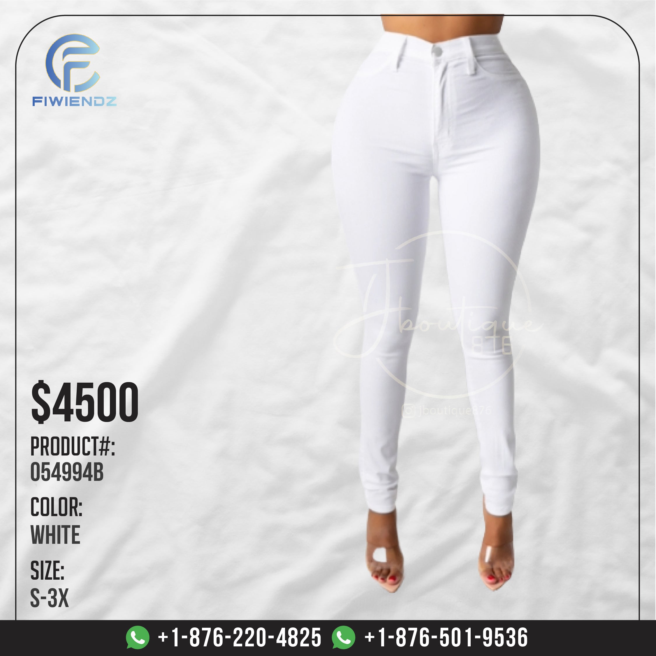 Bottoms - JB054994B - White