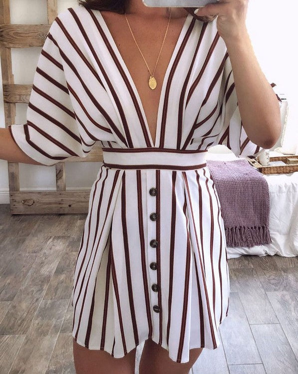 Alluring Striped Dress