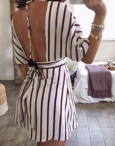 Alluring Striped Dress