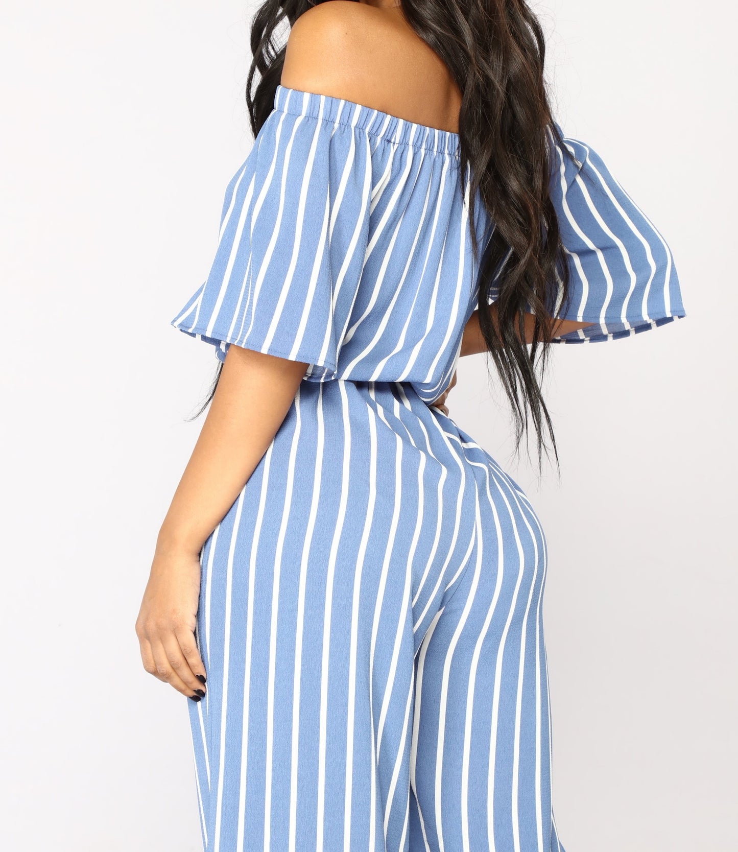 Fresh Water Stripe Jumpsuit