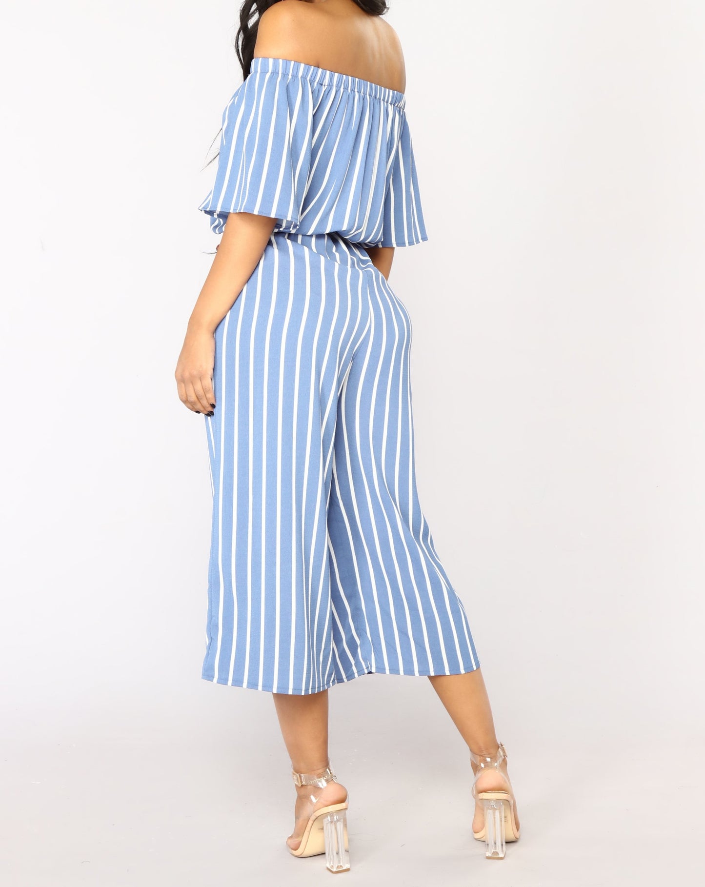 Fresh Water Stripe Jumpsuit