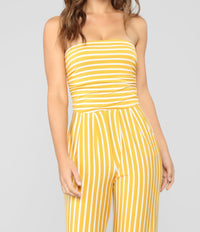 Sail Away Striped Jumpsuit