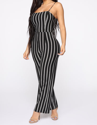 Stripes Down Jumpsuit