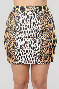 Feeling Fierce Leopard Skirt Set