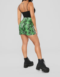 A Dose Of Poison Mini Skirt